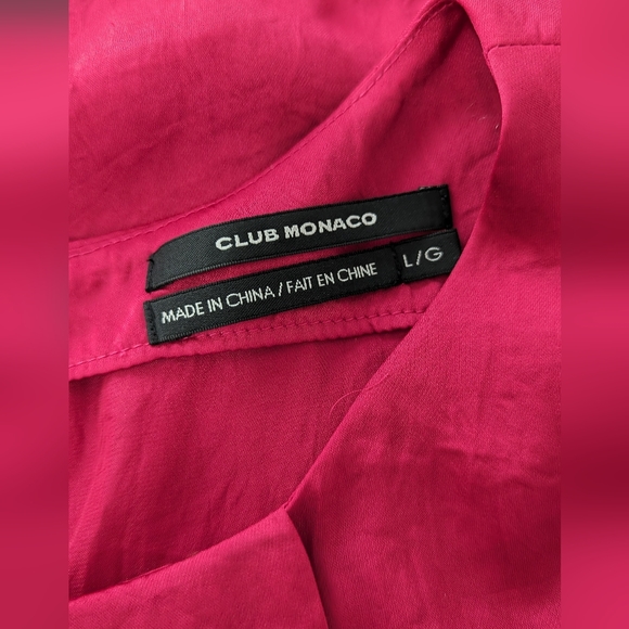 Club Monaco top in fuschia size L - Picture 3 of 4